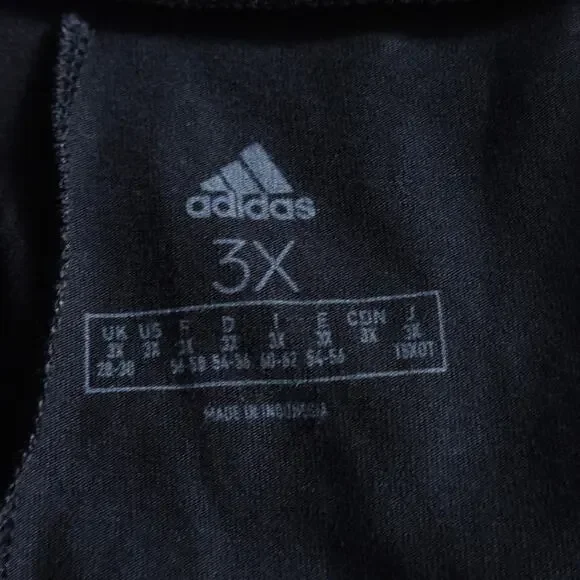 Adidas High Rise Tights Black Pink Tight Fit Size 3X Sporty Athleisure Gym - Picture 6 of 8